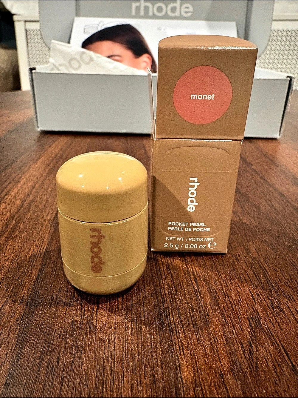 NEW Rhode Mini Pocket Pearl Blush- Monet